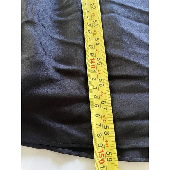 Calvin Klein Satin Maxi Dress Black XS Sleeveless Sweetheart Neckline Formal - Picture 11 of 14